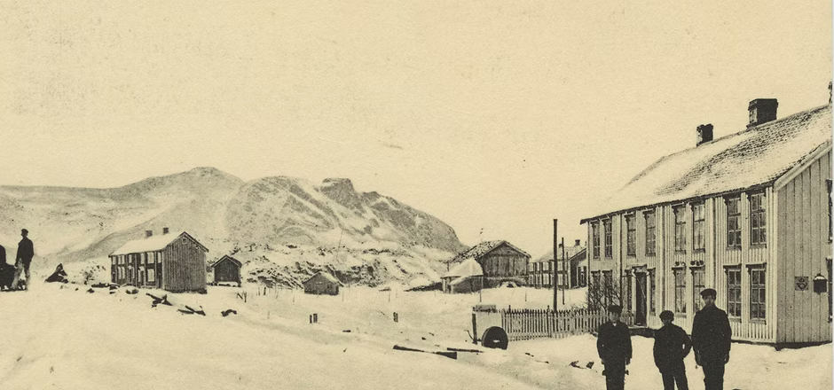 Historic view of Vevang around 1910