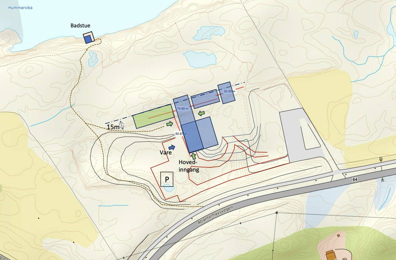 Conceptual sketch for a potential hotel concept