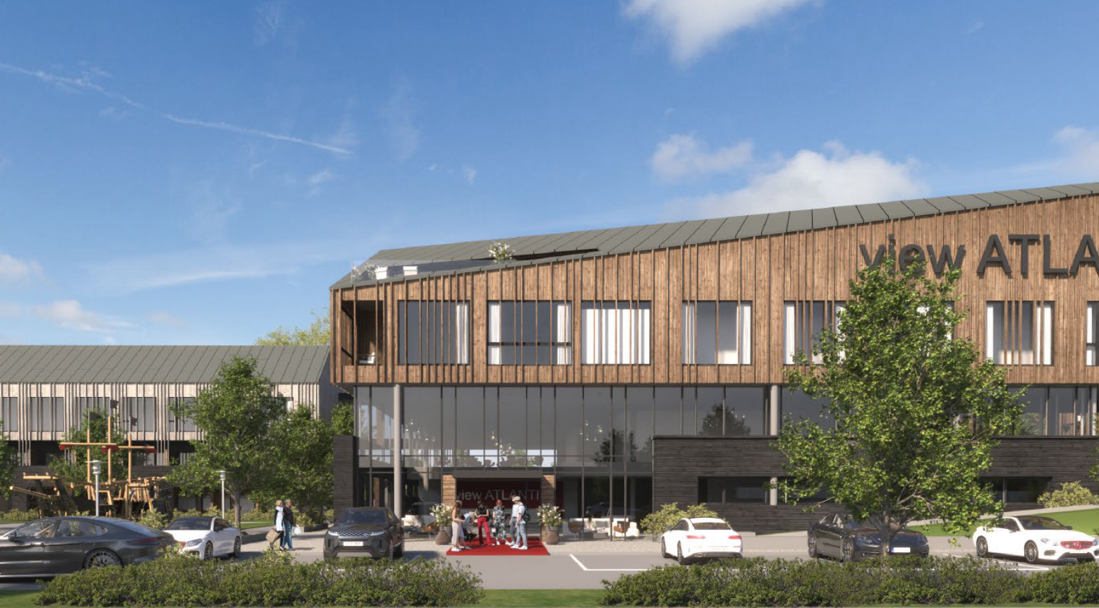 Illustration of the hotel concept entrance